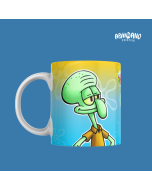 Taza Edicion Bob Esponja Calamardo Feliz 11oz